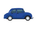 car blue vehicle color isolated icon