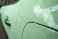 Car body of biscay green color Royalty Free Stock Photo