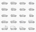Car body types icons