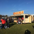 Car boot sale - burger truck England