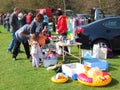 Car boot or table top sale. Royalty Free Stock Photo