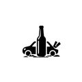 Drunk Driving Icon Royalty Free Stock Photo