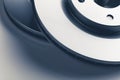 Car brake discs, close-up view Royalty Free Stock Photo