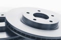 Car brake discs, close-up view Royalty Free Stock Photo