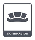 car brake pad icon in trendy design style. car brake pad icon isolated on white background. car brake pad vector icon simple and Royalty Free Stock Photo