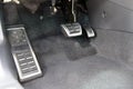 Car brake pedal and accelerator pedal Royalty Free Stock Photo