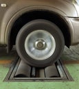 Car brake testing system Royalty Free Stock Photo