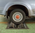 Car brake testing system Royalty Free Stock Photo