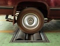 Car brake testing system Royalty Free Stock Photo