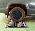 Car brake testing system Royalty Free Stock Photo