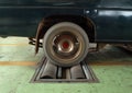 Car brake testing system Royalty Free Stock Photo