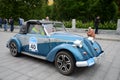 Car brand NSU-FIAT 1941 at the start of the rally of old cars in Moscow