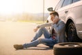 Car breakdown Royalty Free Stock Photo