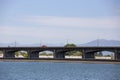 Bridge over Aliakmonas River in Greece Royalty Free Stock Photo