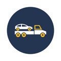 Car bring on truck Isolated Vector icon that can be easily modified or edited
