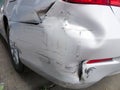 Car bumper damage