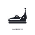 car bumper isolated icon. simple element illustration from car parts concept icons. car bumper editable logo sign symbol design on