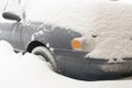 Car buried in deep snow Royalty Free Stock Photo