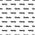 Car camp trailer pattern seamless vector Royalty Free Stock Photo