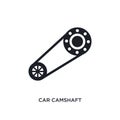 car camshaft isolated icon. simple element illustration from car parts concept icons. car camshaft editable logo sign symbol