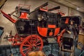 Car and carriage caravan museum Royalty Free Stock Photo