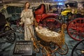 Car and carriage caravan museum Royalty Free Stock Photo