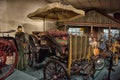 Car and carriage caravan museum Royalty Free Stock Photo