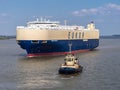 Car Carrier Ship and Tug Boat