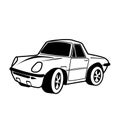 CAR CARTOON vector on white background