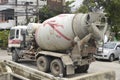 Car Cement truck of INSEE Concrete company.