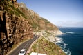 Car on Chapmans Peak Drive Landscape Royalty Free Stock Photo