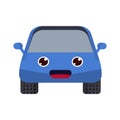 Car Character Cartoon Happy Smile style icon and illustration