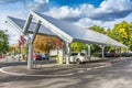 Car charging station for self-sufficient and first photovoltaic panels in Europe. it is also free. It is located in the Farm of
