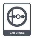 car choke icon in trendy design style. car choke icon isolated on white background. car choke vector icon simple and modern flat