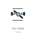 Car choke icon vector. Trendy flat car choke icon from car parts collection isolated on white background. Vector illustration can