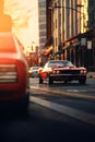 A car in city, motion Blur, cinematic, ultrafine detail