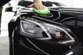 Car cleaning and polishing Royalty Free Stock Photo