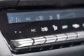 Car climate control dashboard Royalty Free Stock Photo