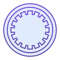 Car clutch plate flat icon. Car disc blue icons in trendy flat style. Automobile rim gradient style design, designed for