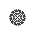 Car Clutch Plate vector icon