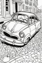 Car coloring page - illustration for the children
