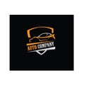 Car company logo color illustration, vector design emblem Royalty Free Stock Photo