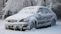 Car Completely Covered In Snow