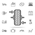 car connecting rod icon. Cars service and repair parts icons universal set for web and mobile Royalty Free Stock Photo