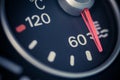 Car coolant temperature gauge Royalty Free Stock Photo