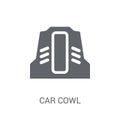 car cowl icon. Trendy car cowl logo concept on white background