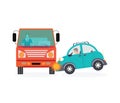 Car crash accident car. Royalty Free Stock Photo