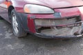 Car crash damage