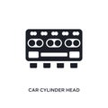 car cylinder head isolated icon. simple element illustration from car parts concept icons. car cylinder head editable logo sign Royalty Free Stock Photo