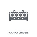 car cylinder icon from Car parts collection.